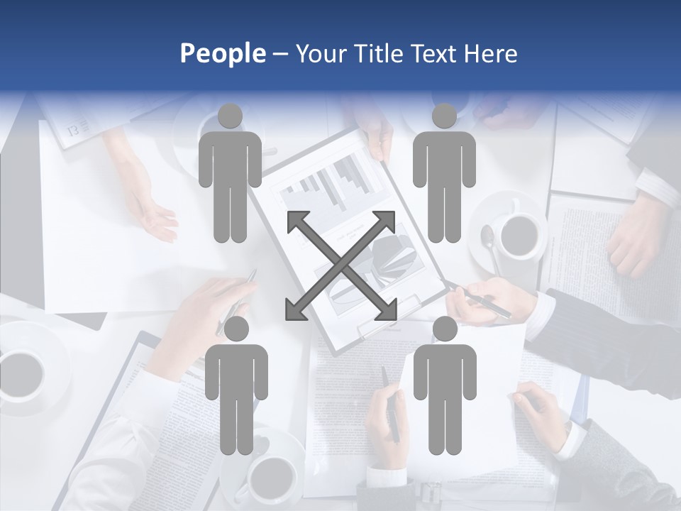 Discussion Desk Cup PowerPoint Template