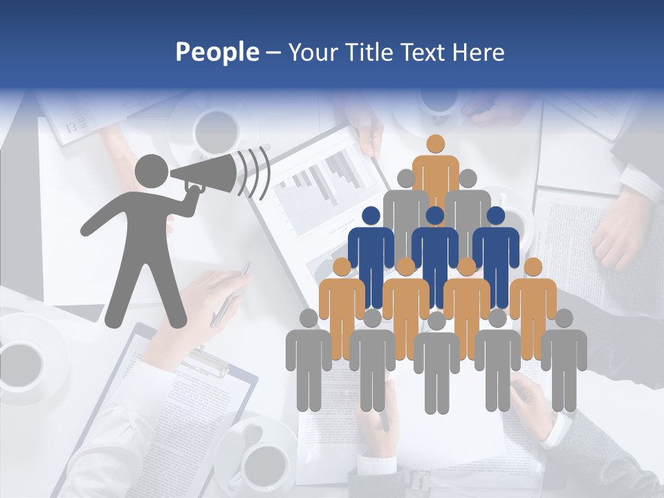 Discussion Desk Cup PowerPoint Template