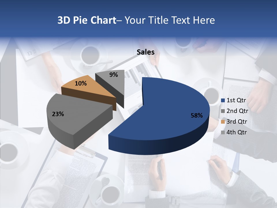 Discussion Desk Cup PowerPoint Template