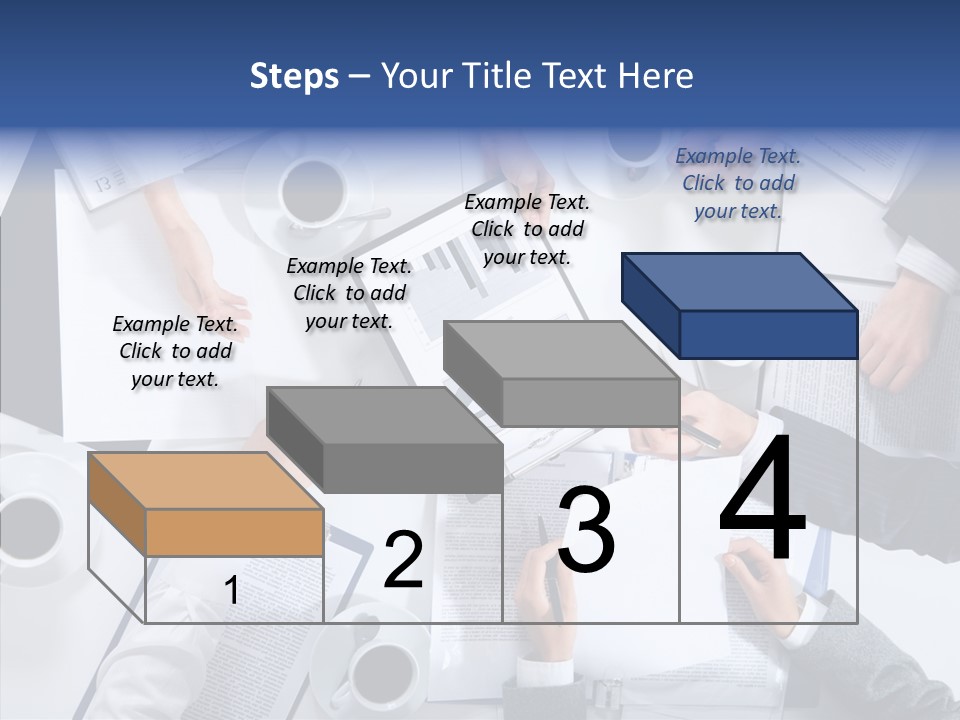 Discussion Desk Cup PowerPoint Template
