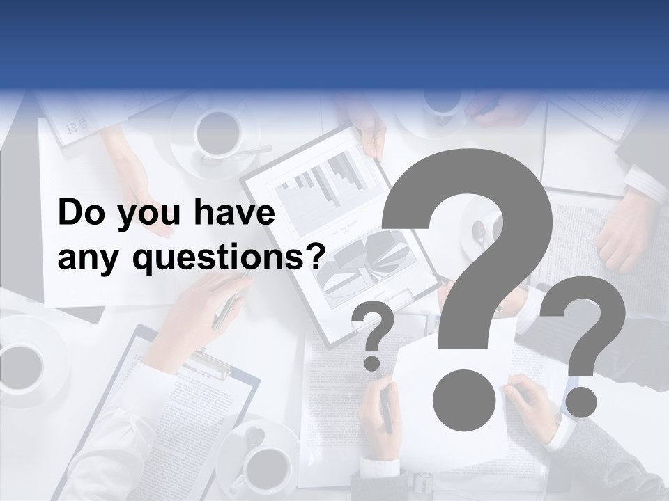 Discussion Desk Cup PowerPoint Template