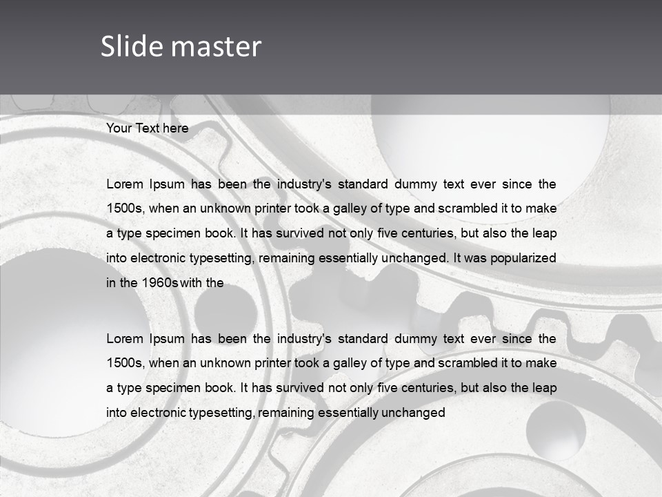 Collaboration Motor Engine PowerPoint Template