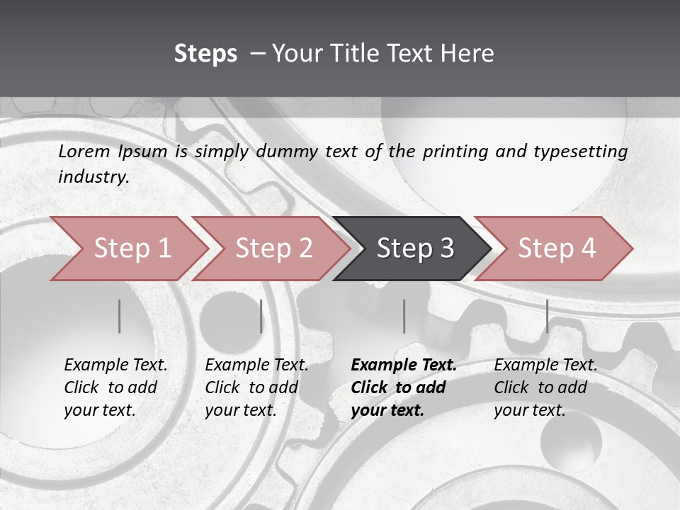 Collaboration Motor Engine PowerPoint Template