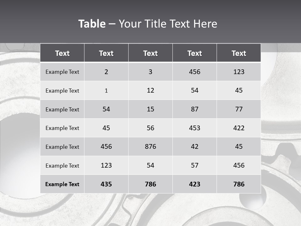 Collaboration Motor Engine PowerPoint Template