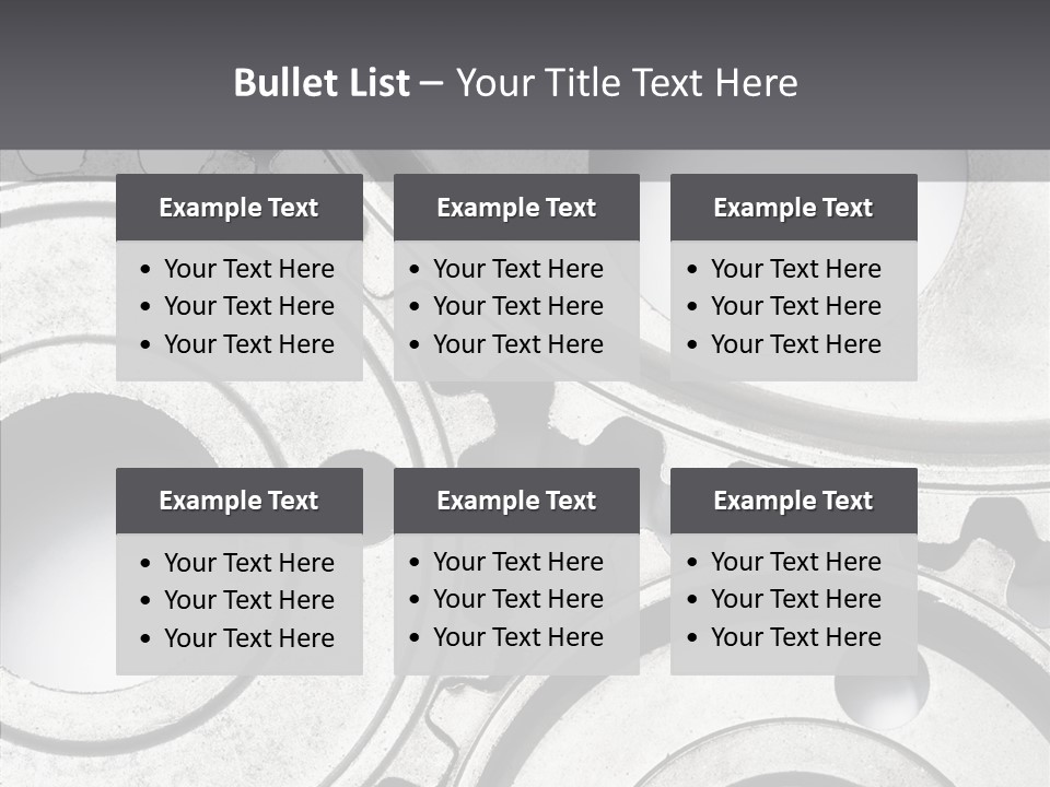Collaboration Motor Engine PowerPoint Template