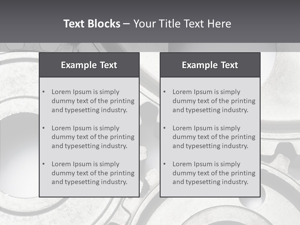 Collaboration Motor Engine PowerPoint Template