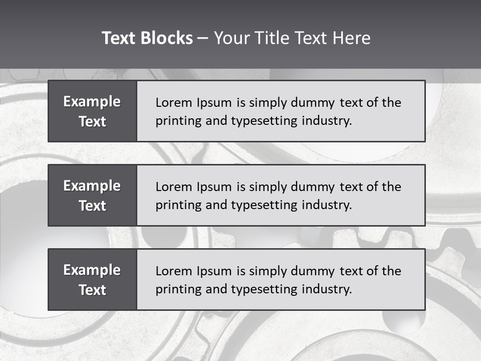 Collaboration Motor Engine PowerPoint Template