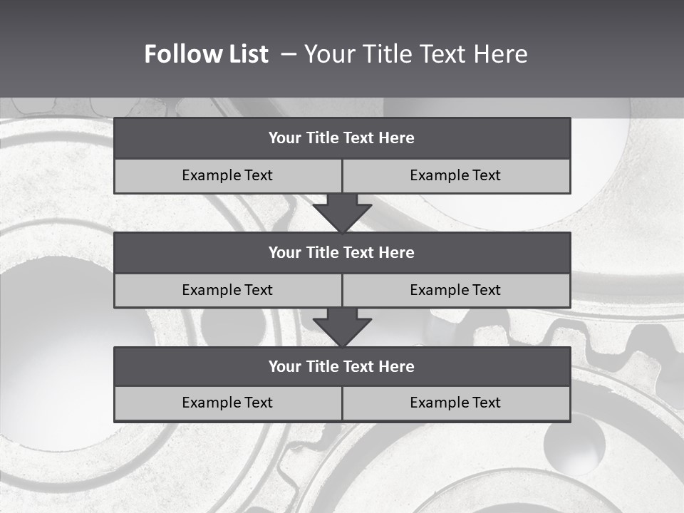 Collaboration Motor Engine PowerPoint Template