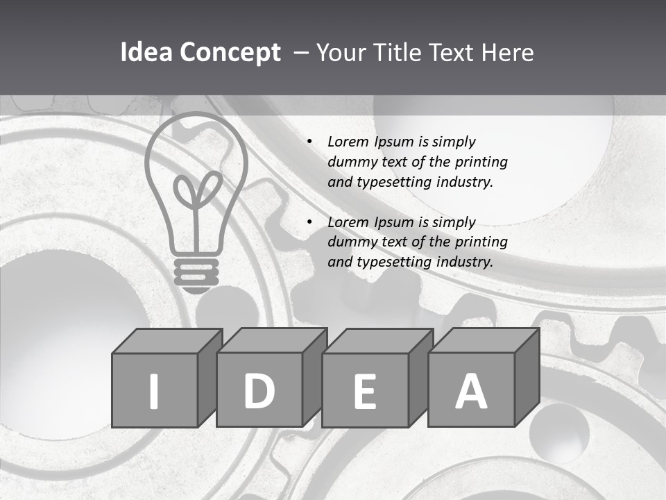 Collaboration Motor Engine PowerPoint Template