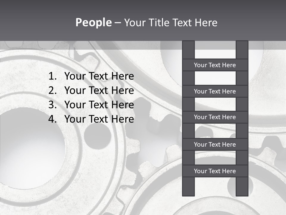 Collaboration Motor Engine PowerPoint Template