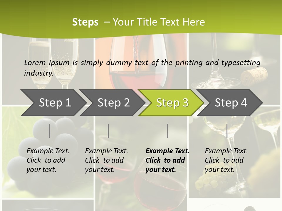 Green Grape Cork PowerPoint Template