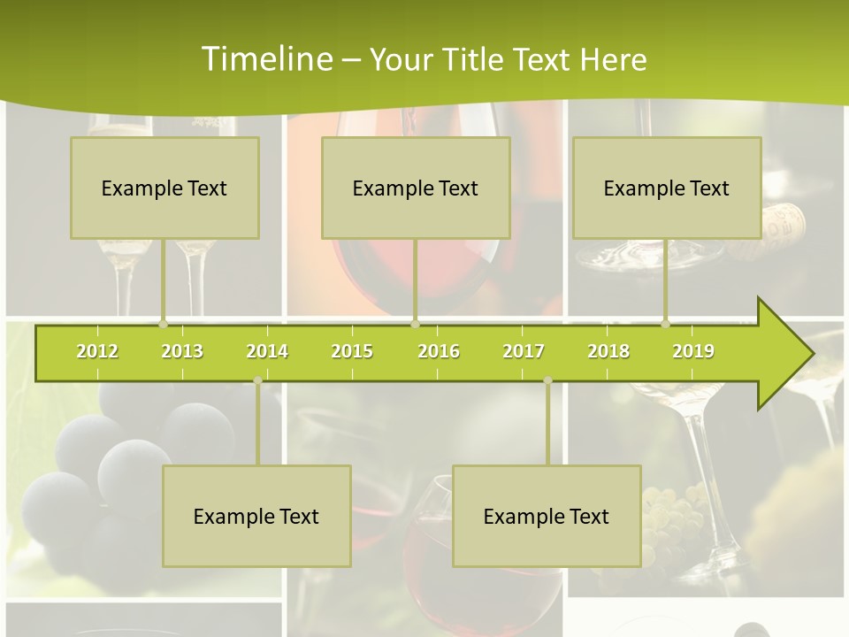 Green Grape Cork PowerPoint Template