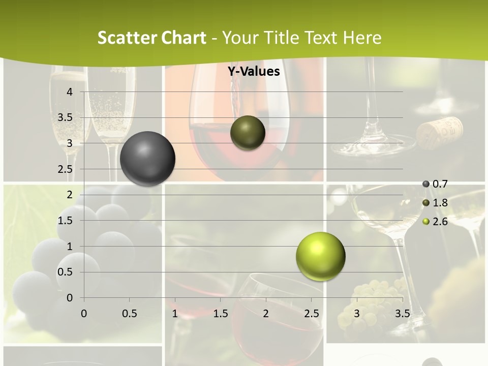 Green Grape Cork PowerPoint Template