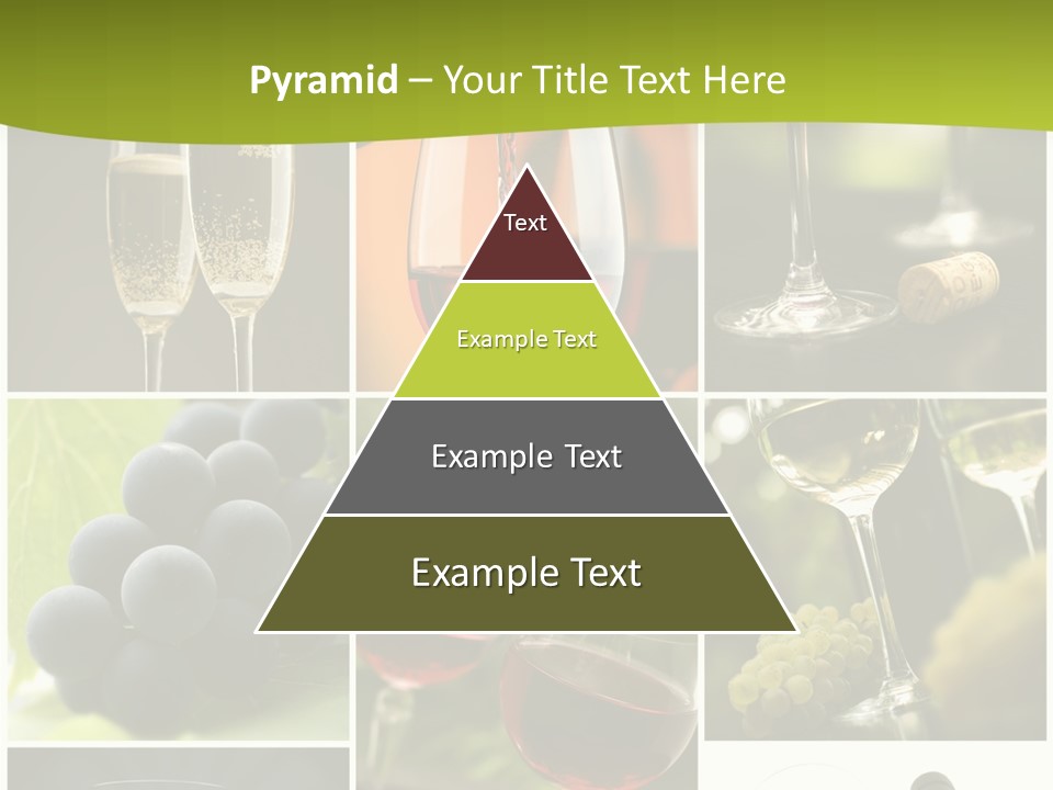 Green Grape Cork PowerPoint Template