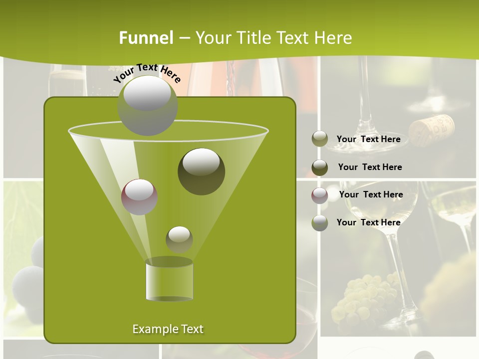 Green Grape Cork PowerPoint Template