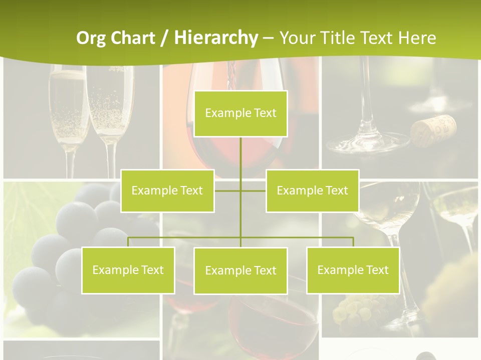 Green Grape Cork PowerPoint Template