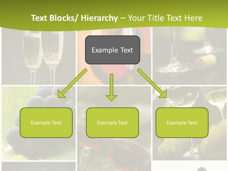 Green Grape Cork PowerPoint Template