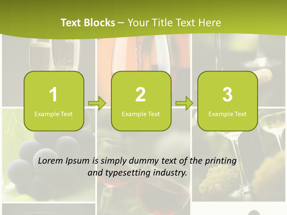 Green Grape Cork PowerPoint Template