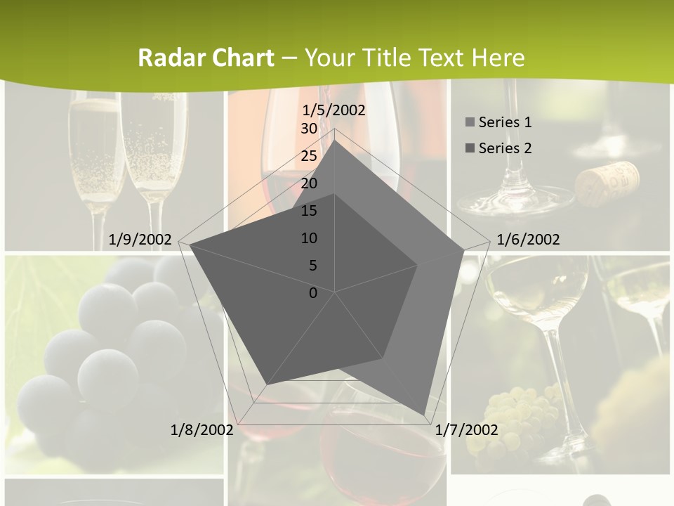 Green Grape Cork PowerPoint Template