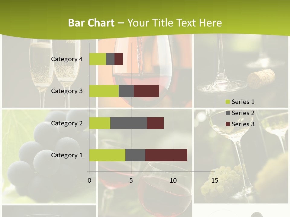 Green Grape Cork PowerPoint Template