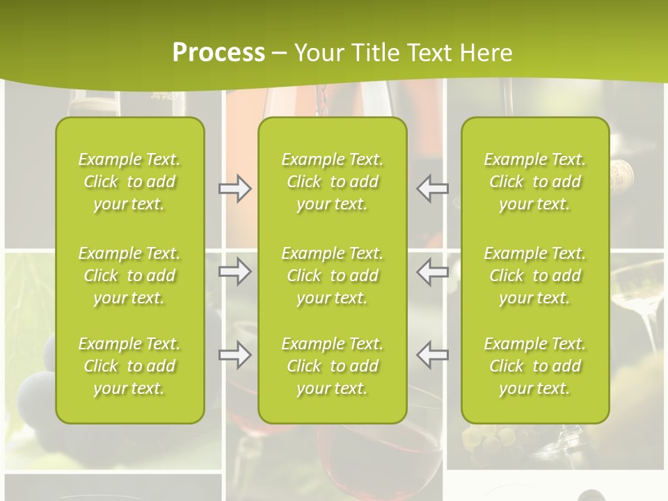 Green Grape Cork PowerPoint Template