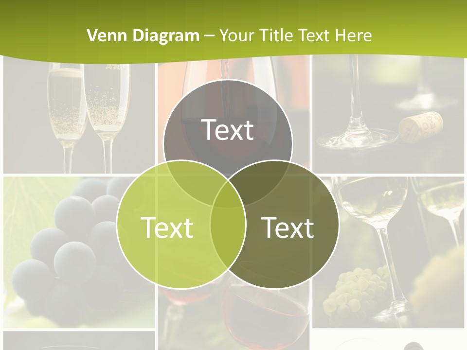 Green Grape Cork PowerPoint Template