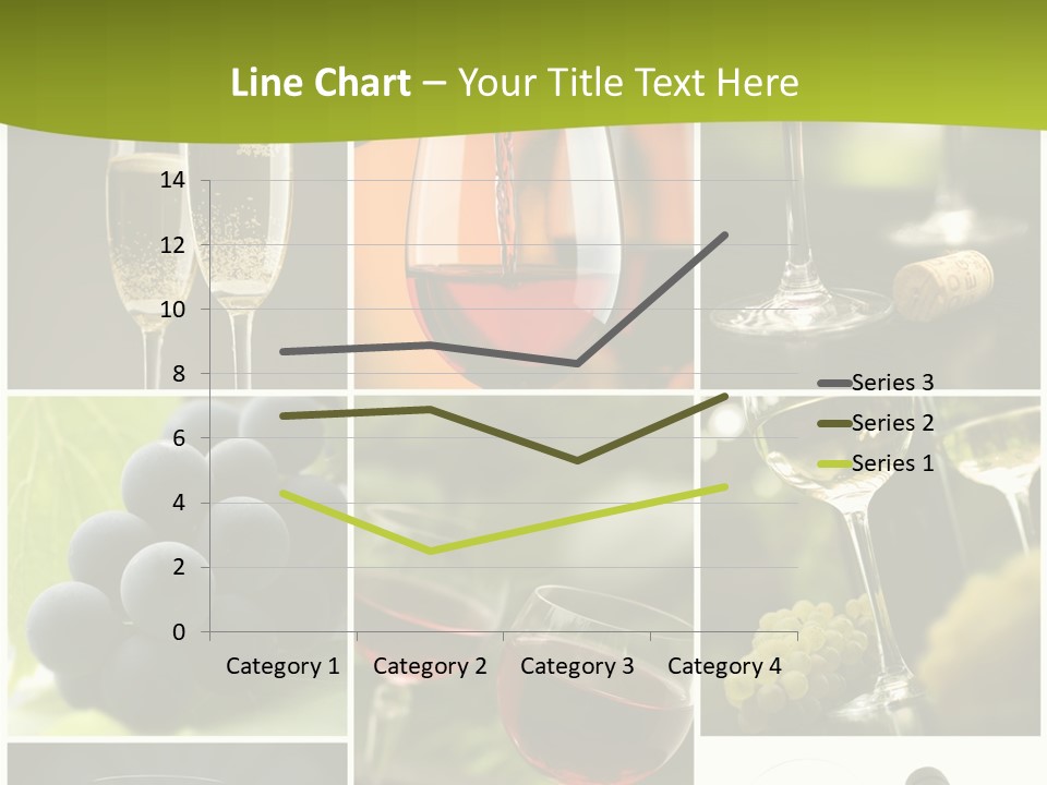 Green Grape Cork PowerPoint Template