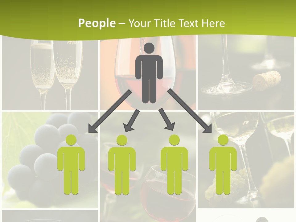 Green Grape Cork PowerPoint Template