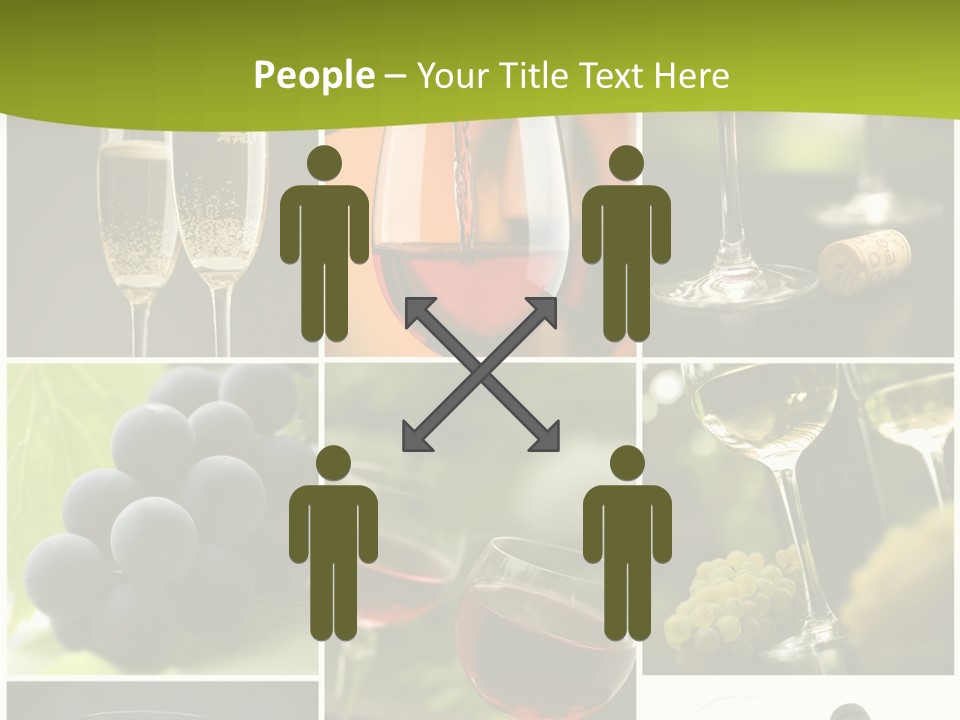 Green Grape Cork PowerPoint Template