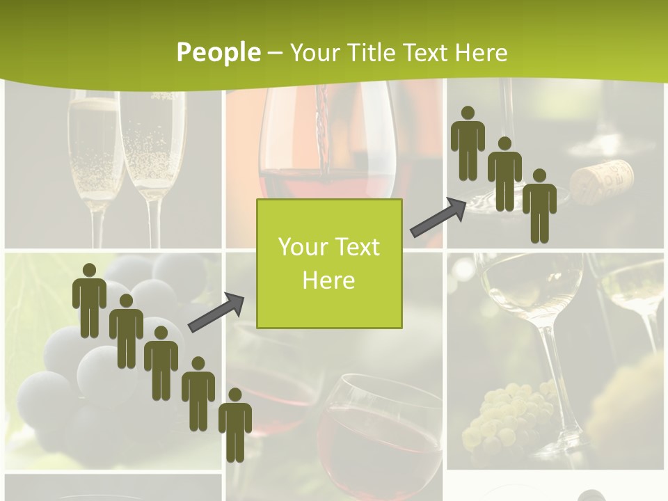 Green Grape Cork PowerPoint Template