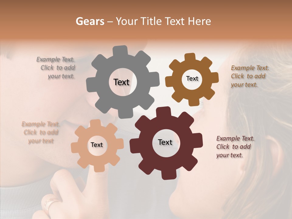 Girl Emotion Watch PowerPoint Template