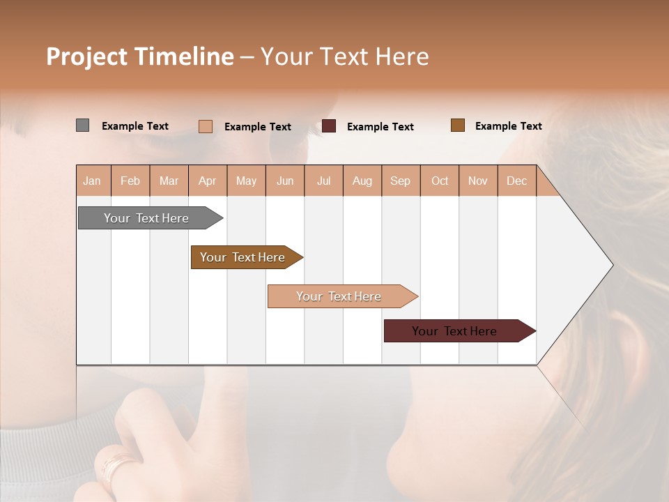 Girl Emotion Watch PowerPoint Template
