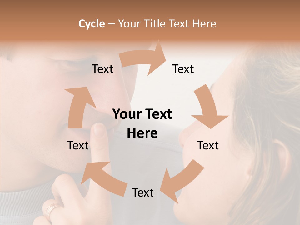 Girl Emotion Watch PowerPoint Template