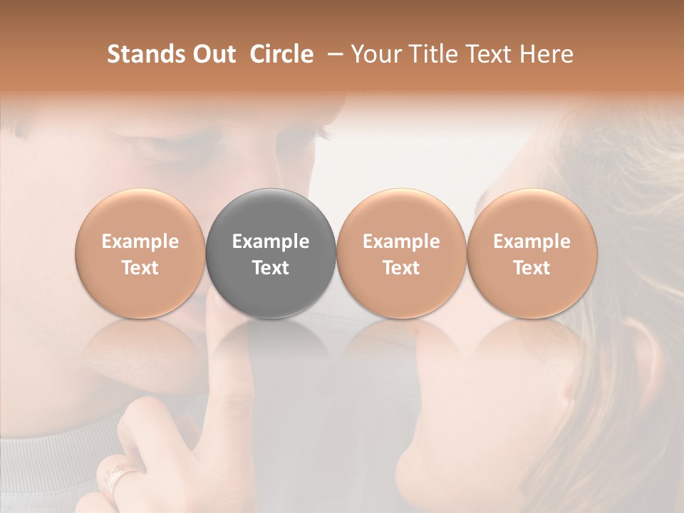 Girl Emotion Watch PowerPoint Template