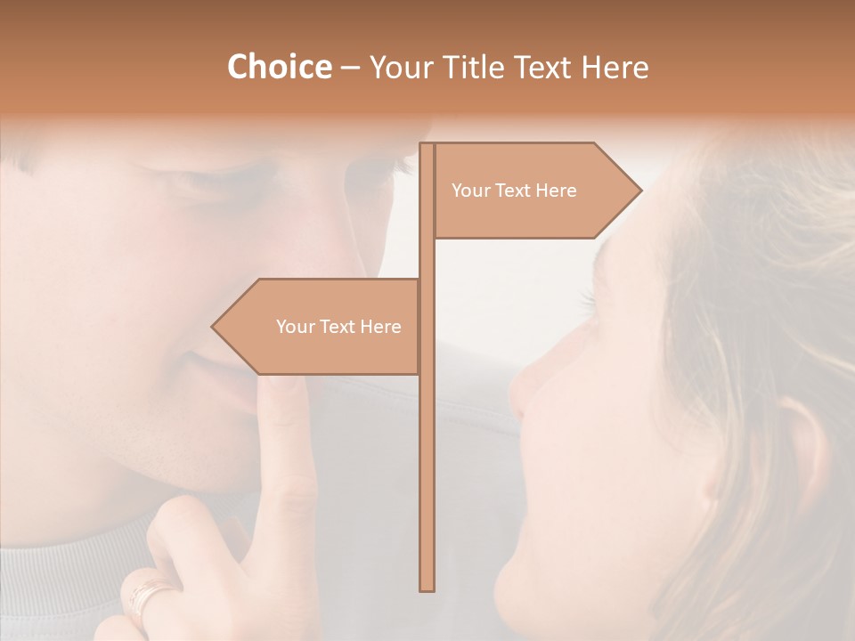 Girl Emotion Watch PowerPoint Template