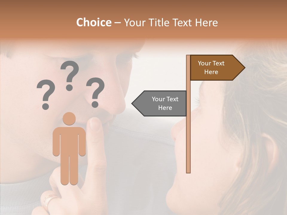 Girl Emotion Watch PowerPoint Template