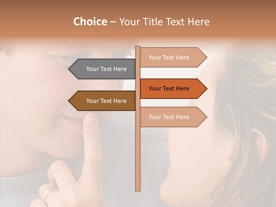 Girl Emotion Watch PowerPoint Template