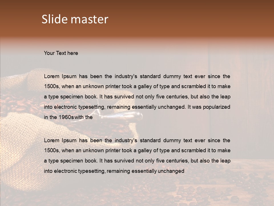 Aroma Cafe Coffee PowerPoint Template