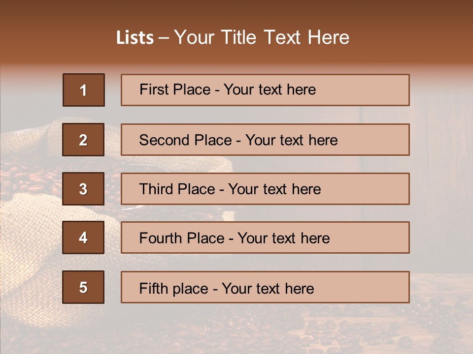 Aroma Cafe Coffee PowerPoint Template