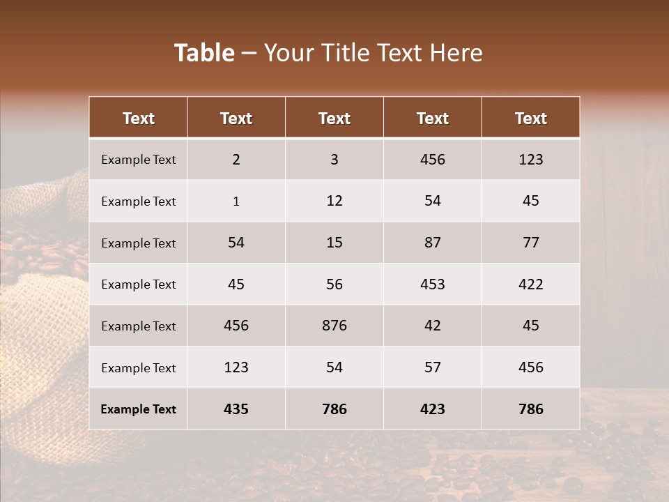 Aroma Cafe Coffee PowerPoint Template