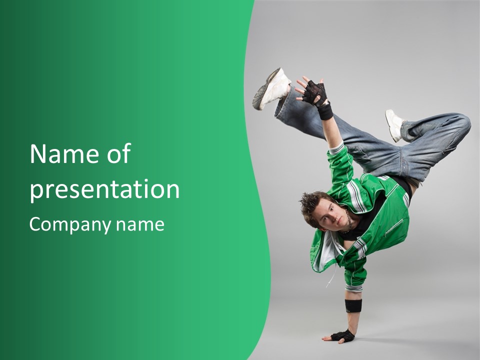 Beautiful Man Dance PowerPoint Template