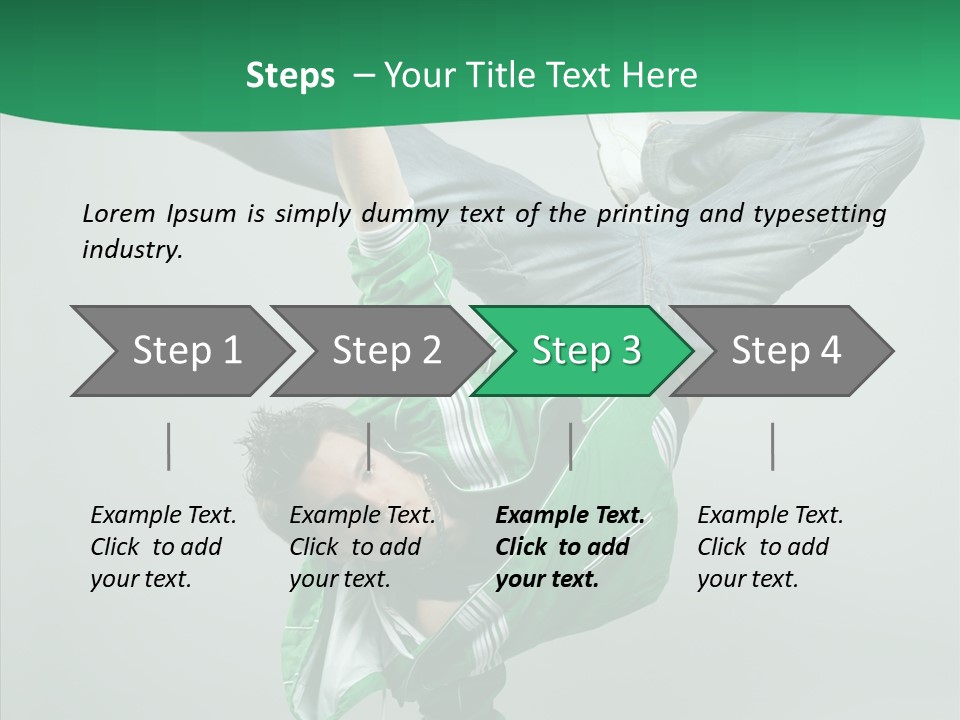 Beautiful Man Dance PowerPoint Template