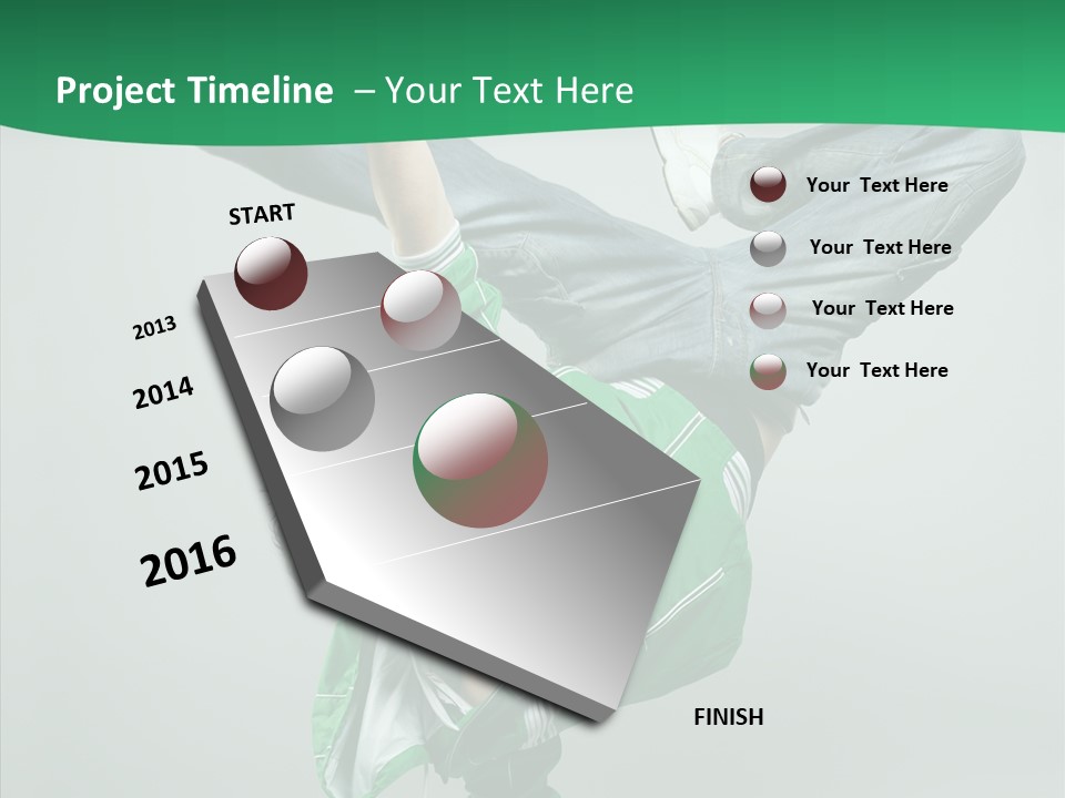 Beautiful Man Dance PowerPoint Template