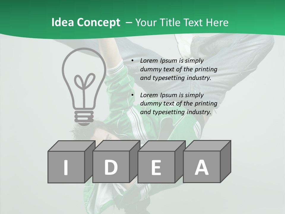 Beautiful Man Dance PowerPoint Template