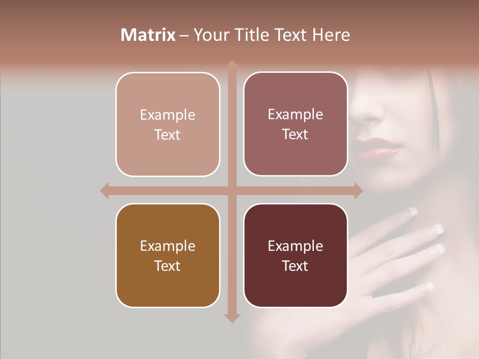 Posing Attractive People PowerPoint Template