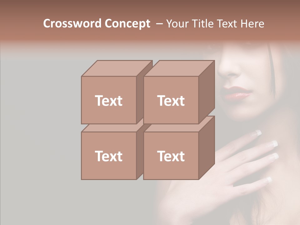 Posing Attractive People PowerPoint Template