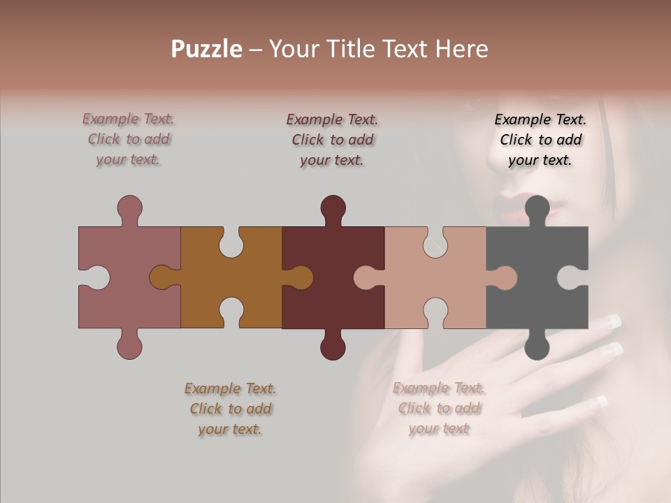 Posing Attractive People PowerPoint Template