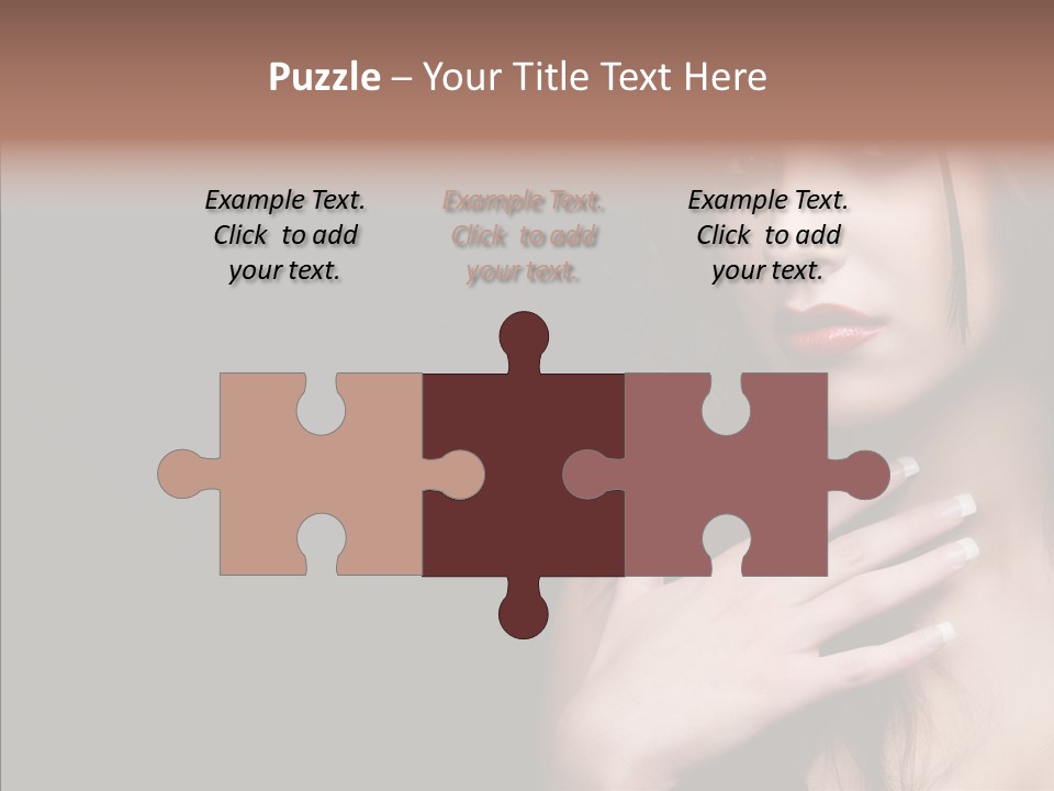 Posing Attractive People PowerPoint Template