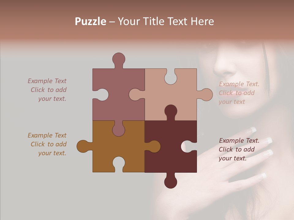 Posing Attractive People PowerPoint Template