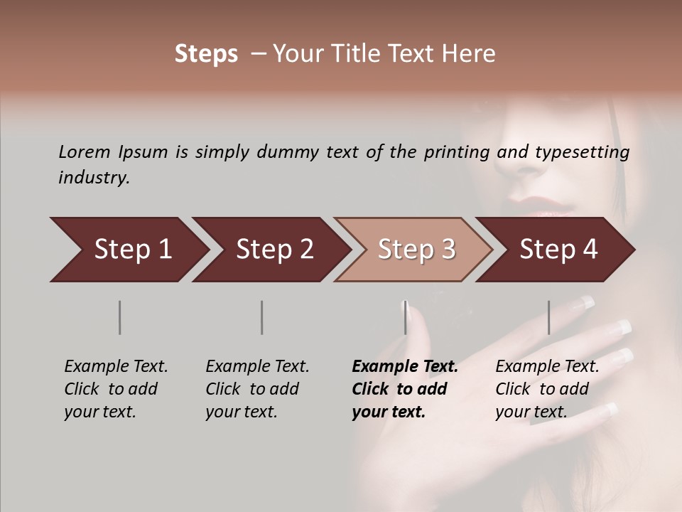 Posing Attractive People PowerPoint Template